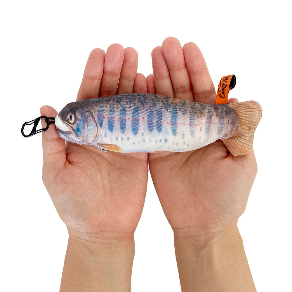 【鮮やかな魚♪】夏の装いに楽しさを☆ HERMES ポーチ エルメスポーチ 魚 白/オレンジ レディース キャンバス ポーチ