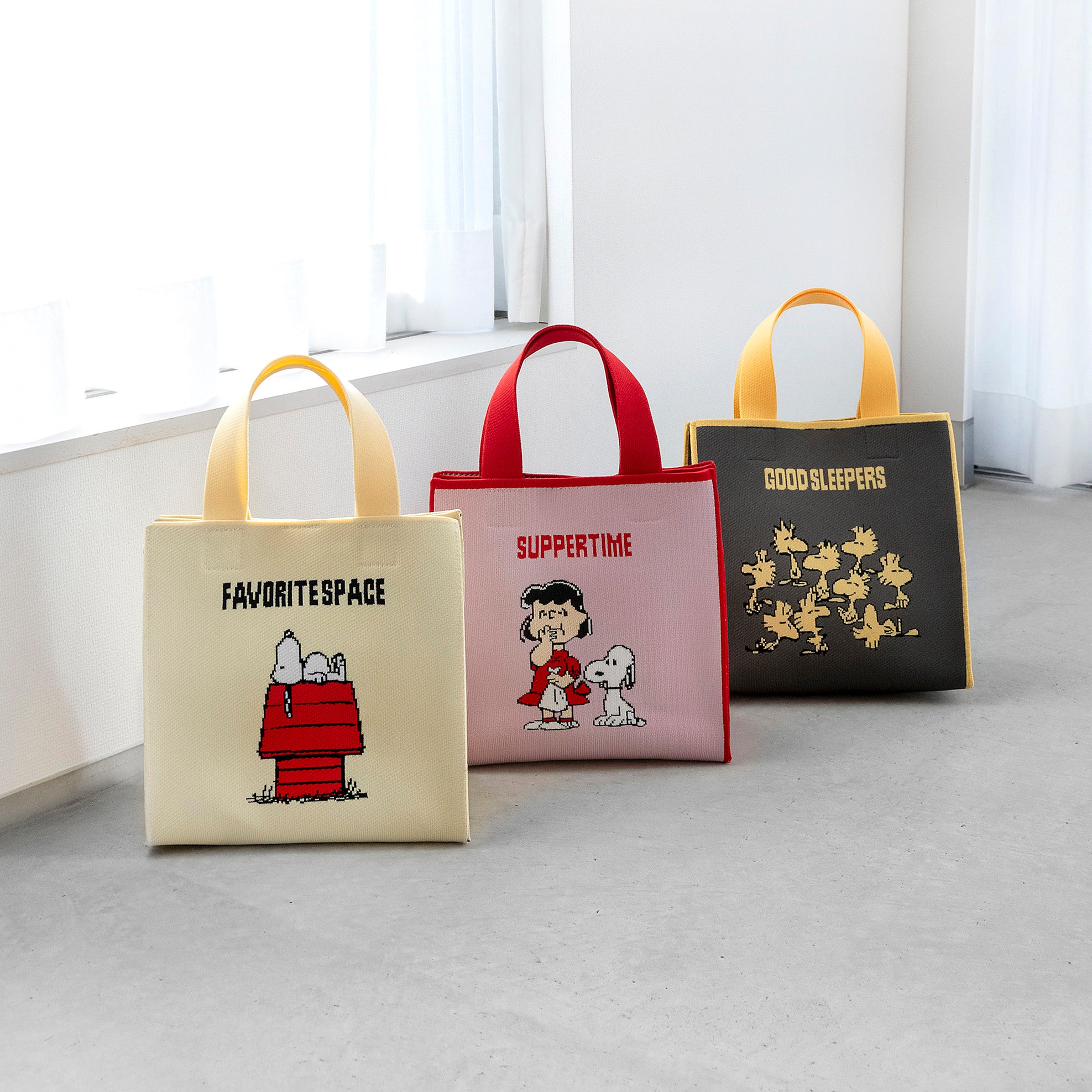 新品未使用！PEANUTS キュービックバッグM ピンク - メルカリ