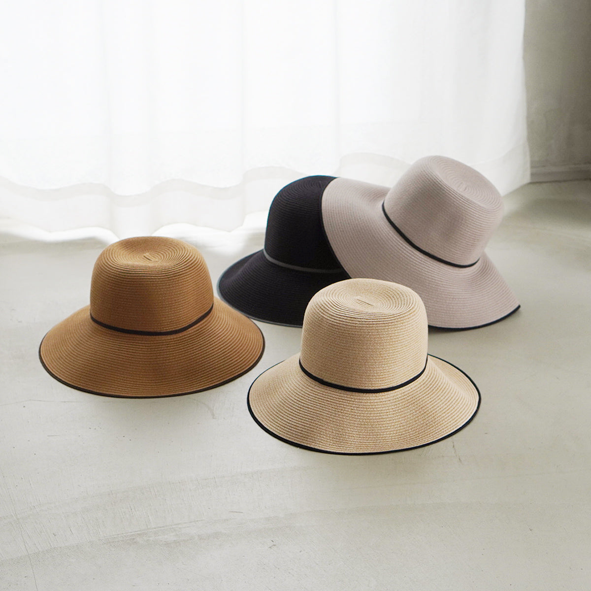 【うなぎみ】sugri （スグリ）/ モットルガーデンワイドブリム うなぎみ様専用】sugri （スグリ）/ モットルガーデンワイドブリム