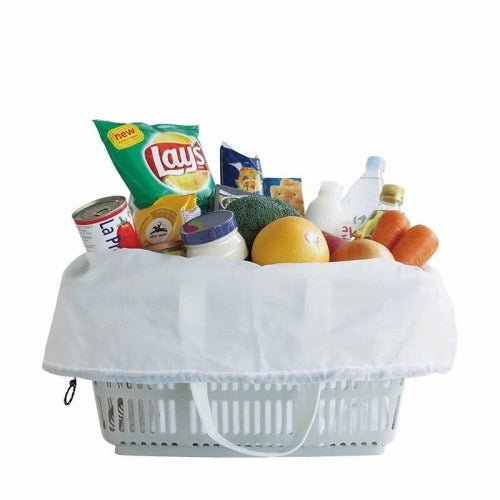 レジかごにぴったりのエコバッグ“バスケットバッグ”