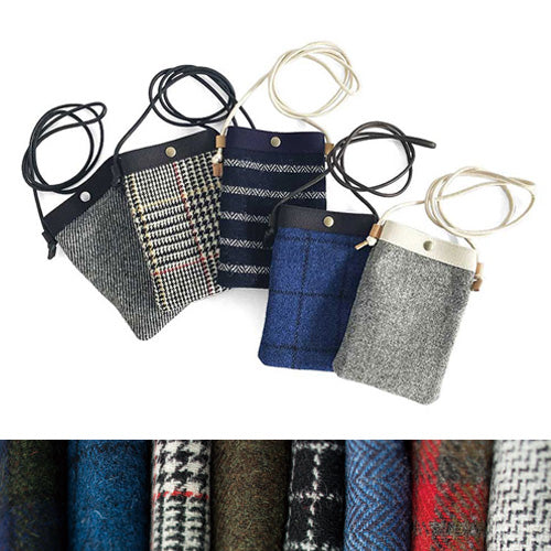 冬の定番「Harris Tweed(ハリスツイード)」の生地を使った、エシカルなミニバッグとルームシューズが登場。