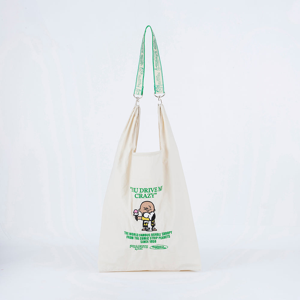 [PEANUTS] ストラップ付きショッパーバッグ(送料無料/ゆうパケット)