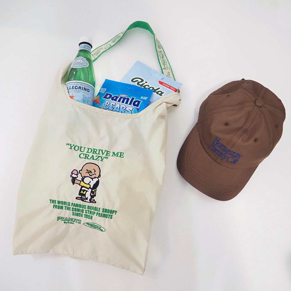 [PEANUTS] ストラップ付きショッパーバッグ(送料無料/ゆうパケット)