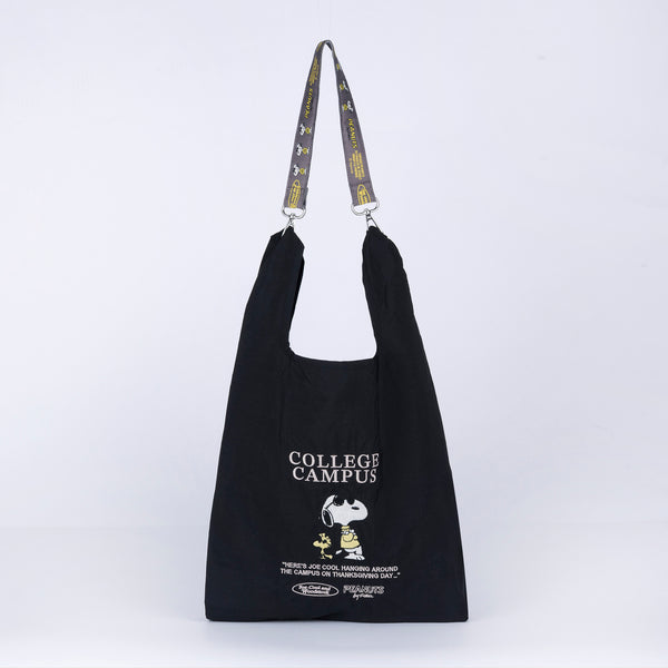 [PEANUTS] PN/ストラップ付きショッパーバッグ(送料無料/ゆうパケット)