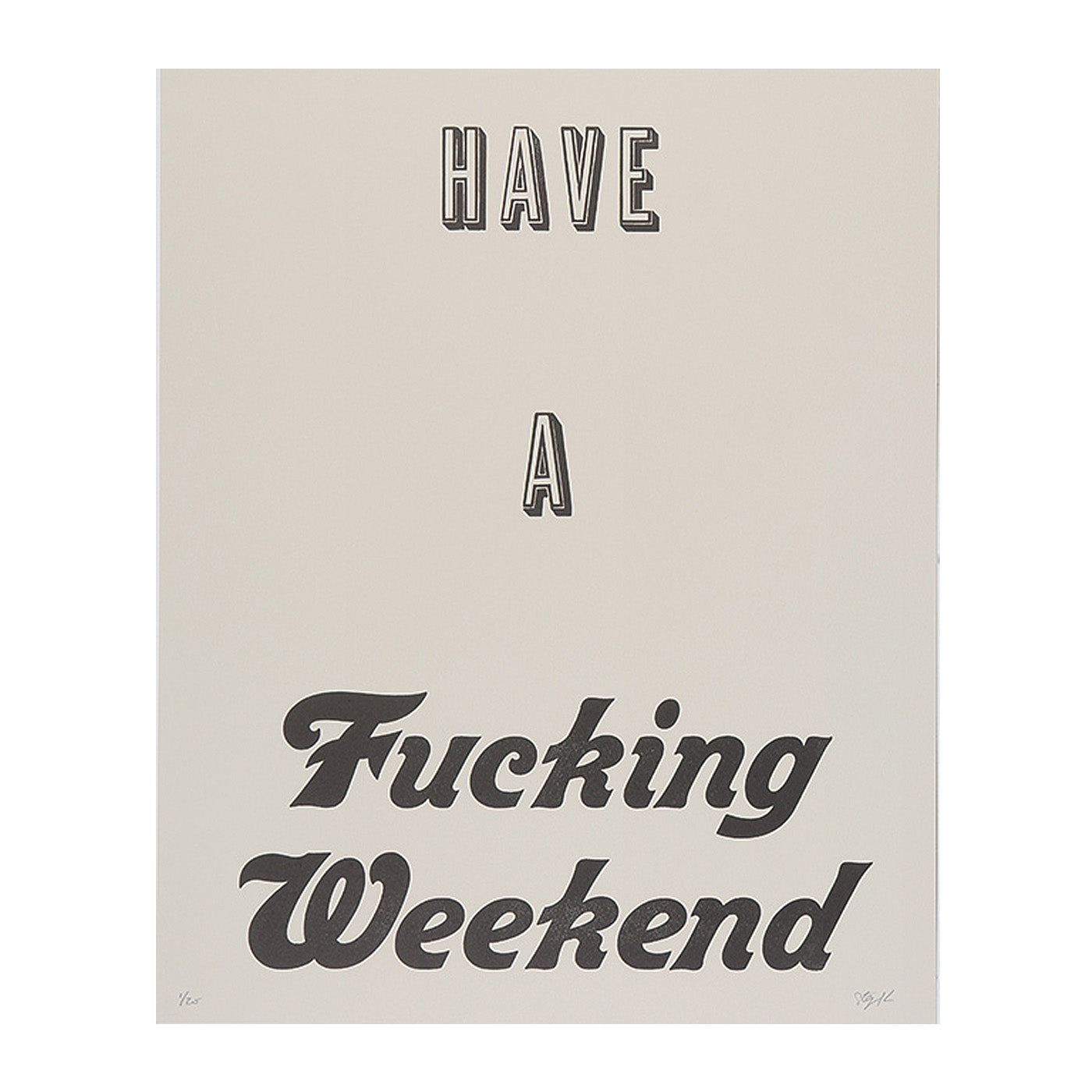 [ATPPL] Typography Poster/LL size