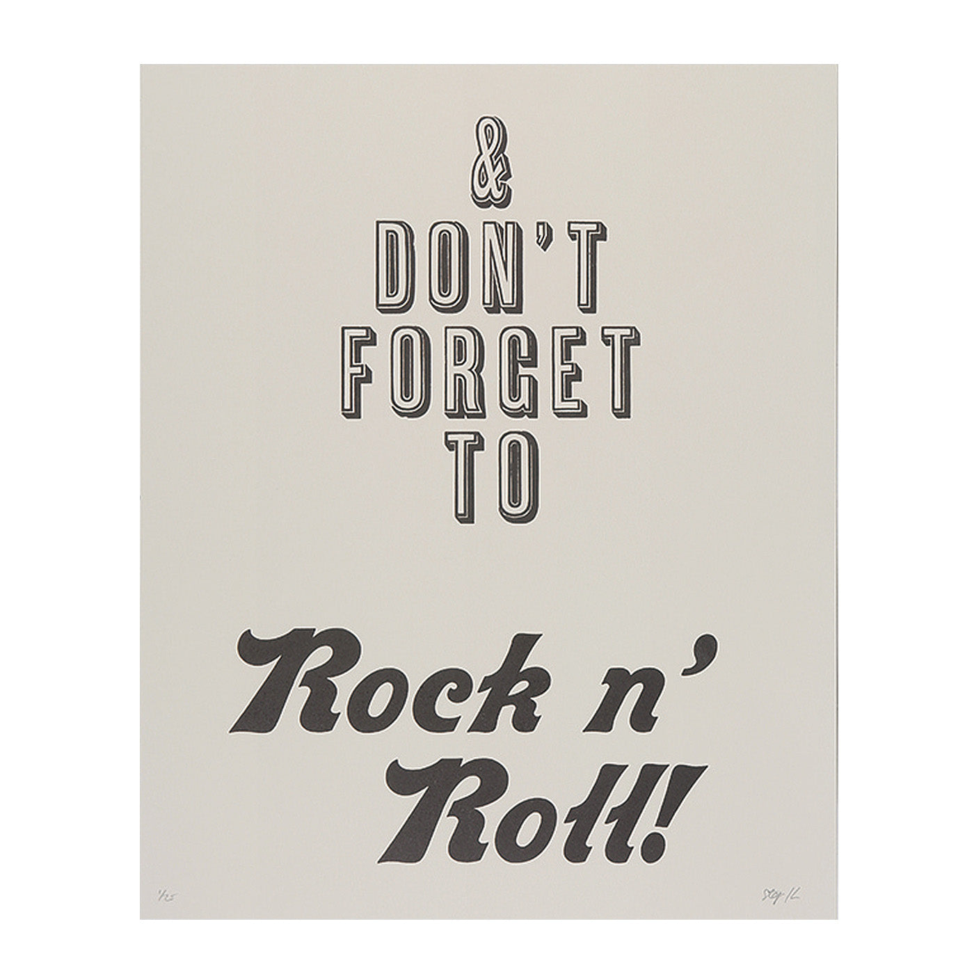 [ATPPL] Typography Poster/LL size