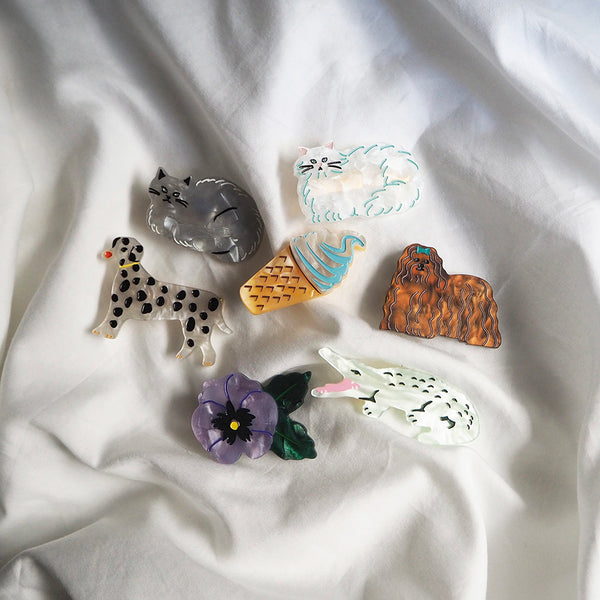 [JOliJOli] FTダイカットヘアクリップ(送料無料/ゆうパケット)