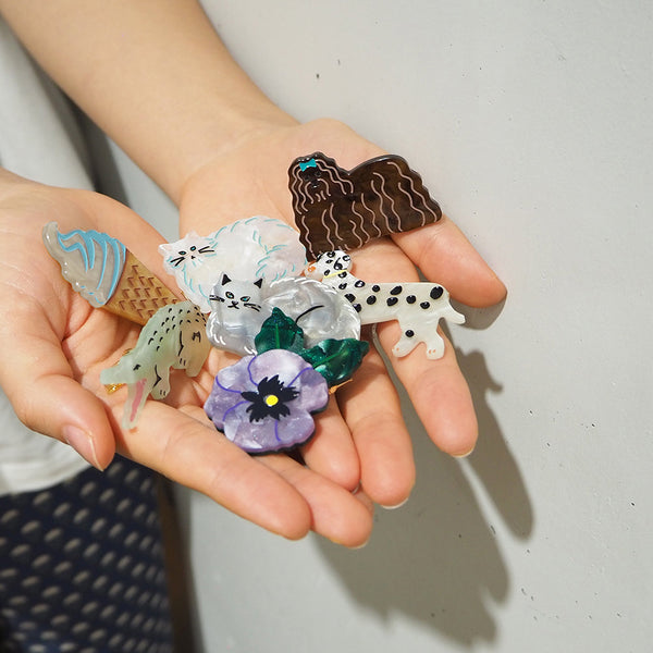 [JOliJOli] FTダイカットヘアクリップ(送料無料/ゆうパケット)