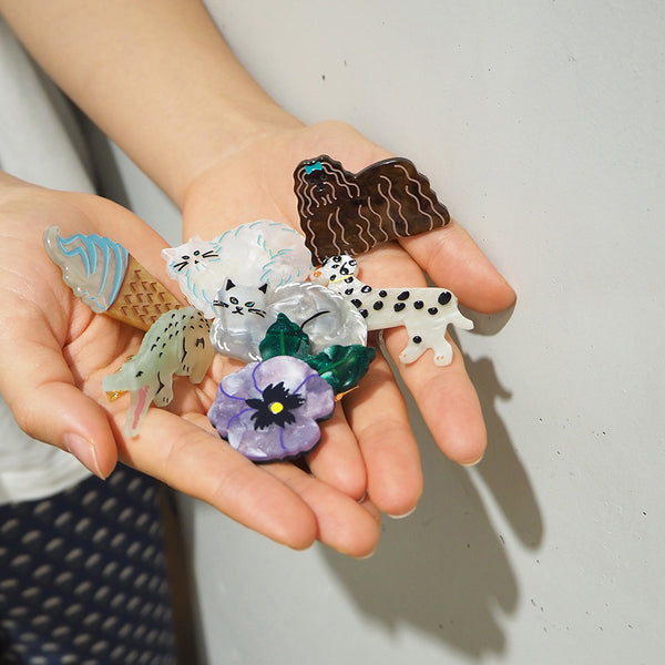 [JOliJOli] FTダイカットヘアクリップ(送料無料/ゆうパケット)