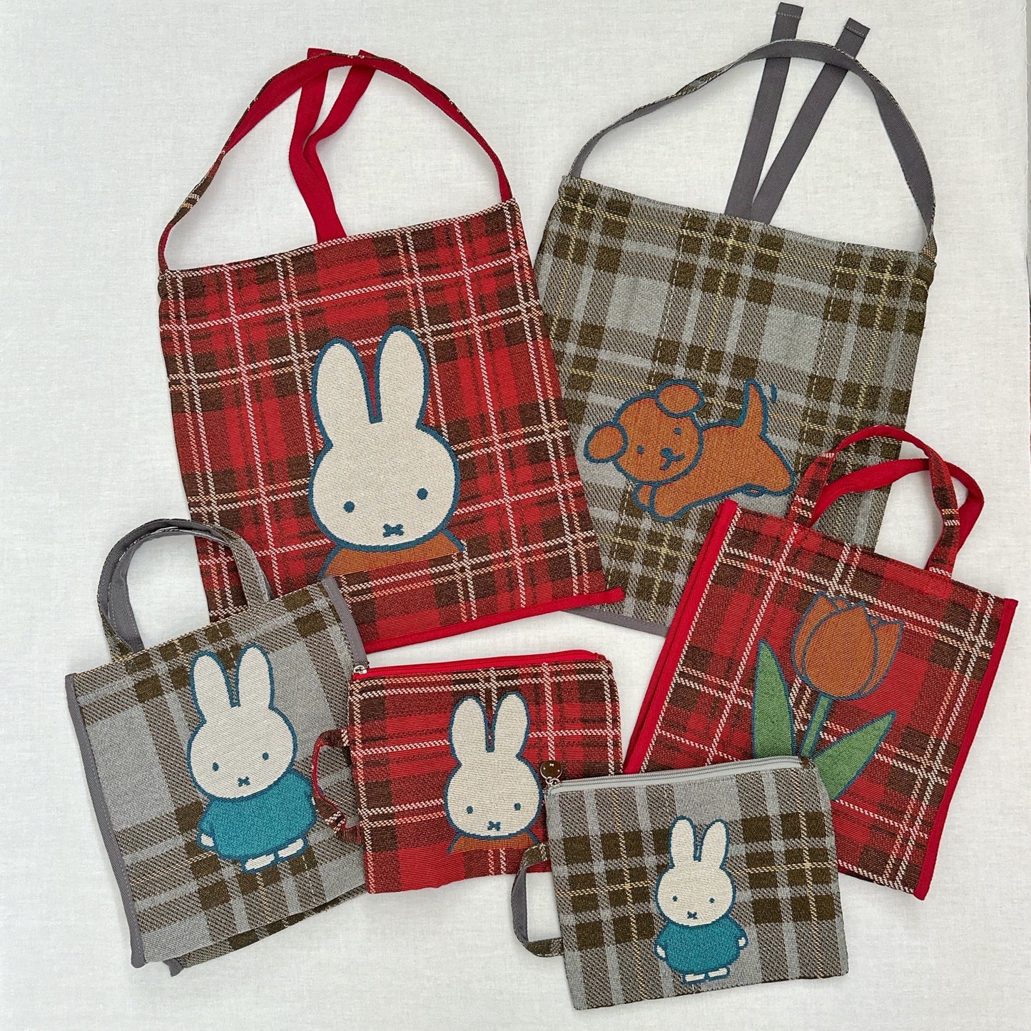 [Dick Bruna] DB/チェックジャガードマルチポーチ