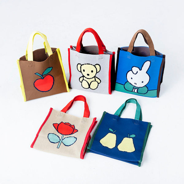 期間限定送料無料8/8(金)11:00まで！[Dick Bruna] ニッティングトートバッグ