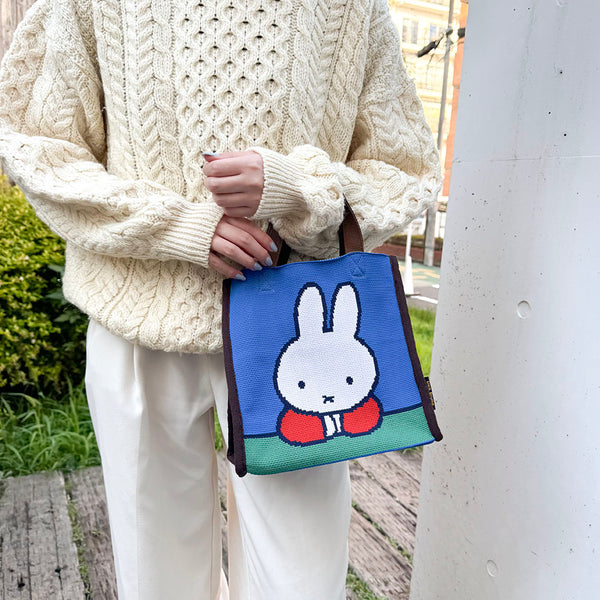 期間限定送料無料8/8(金)11:00まで！[Dick Bruna] ニッティングトートバッグ