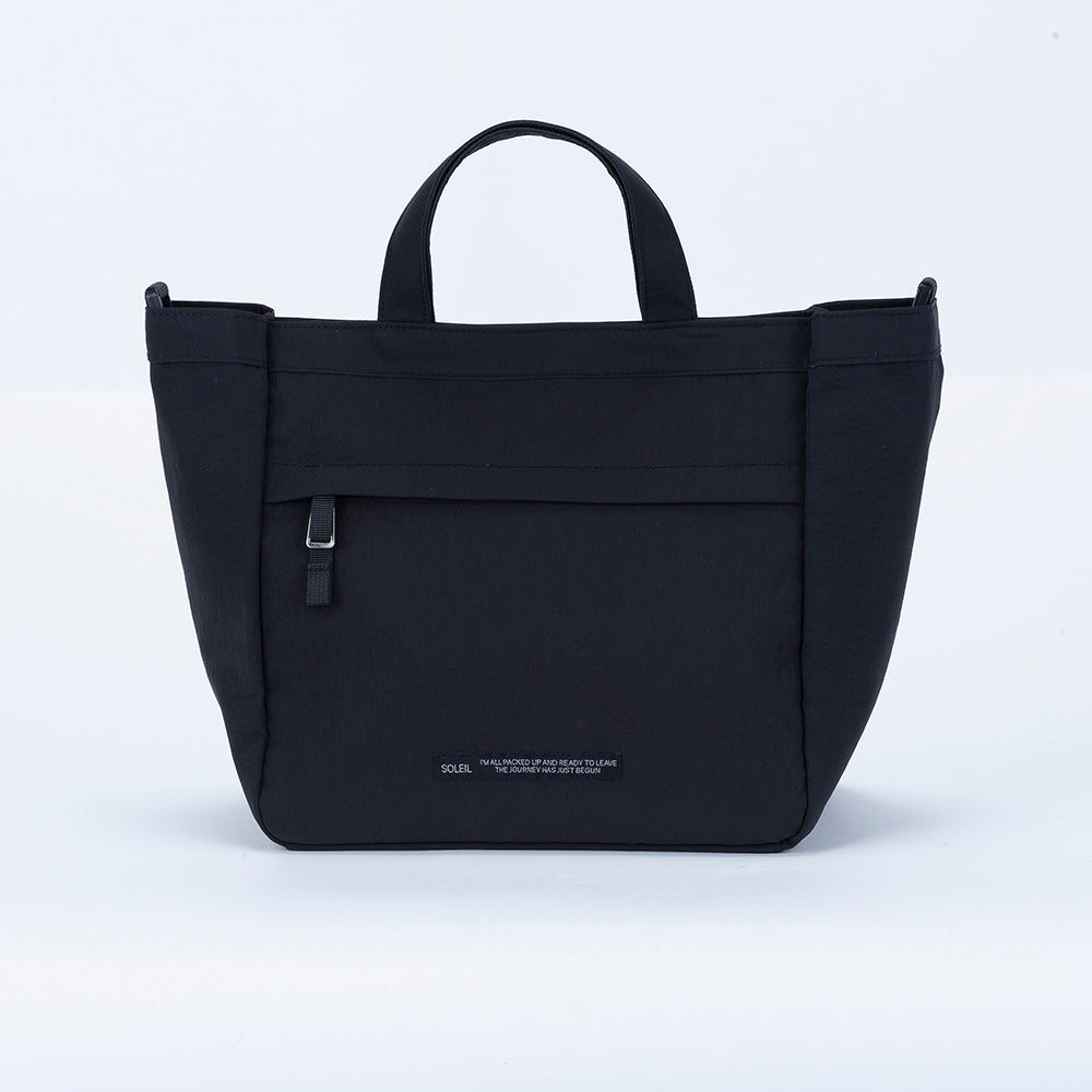 soleile ソレイル 撥水加工 2way ブラックトートバッグ soleile ソレイル 撥水加工 2way ブラックトートバッグ