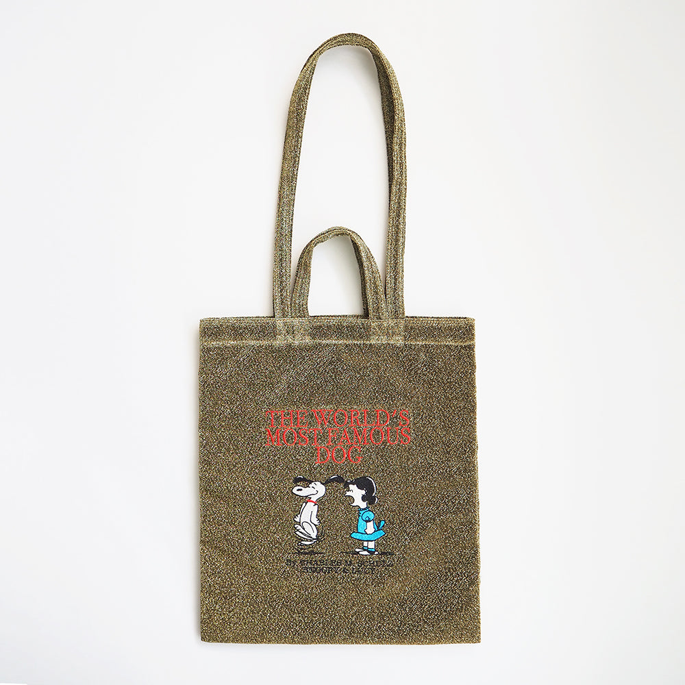 [PEANUTS] PN/ラメフラットトート