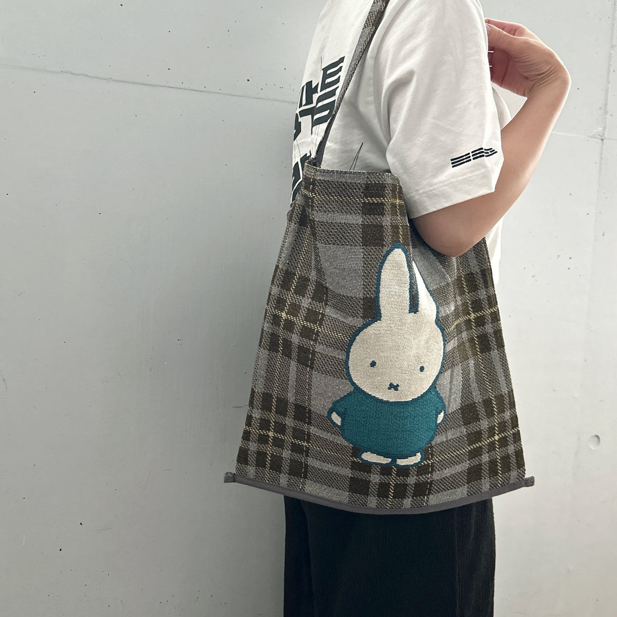 [Dick Bruna] DB/チェックジャガードフラットトート