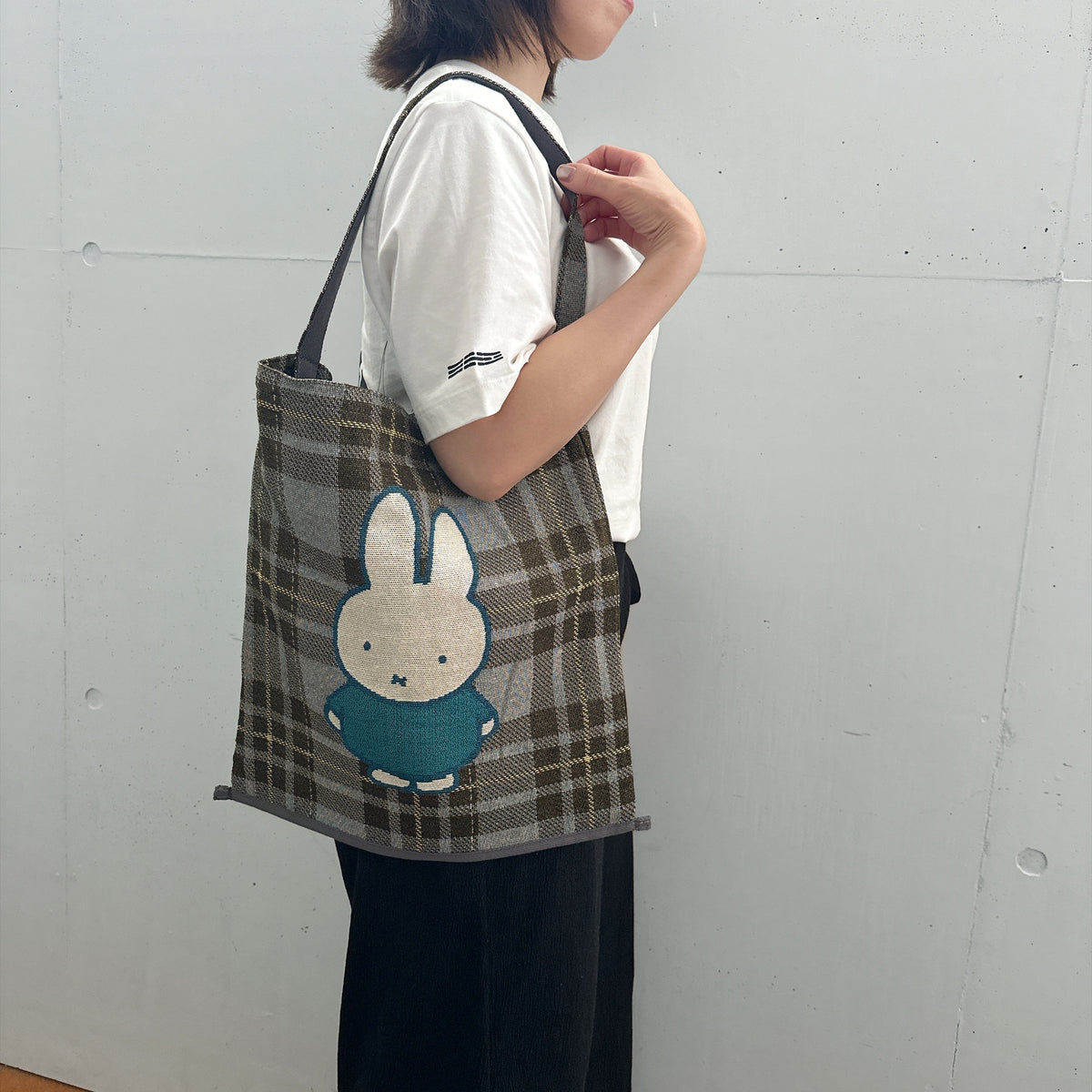 [Dick Bruna] DB/チェックジャガードフラットトート