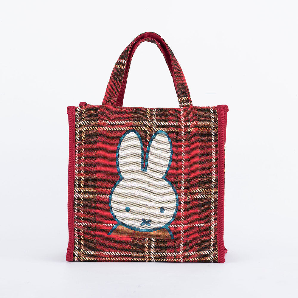 [Dick Bruna] DB/チェックジャガードスクエアトート