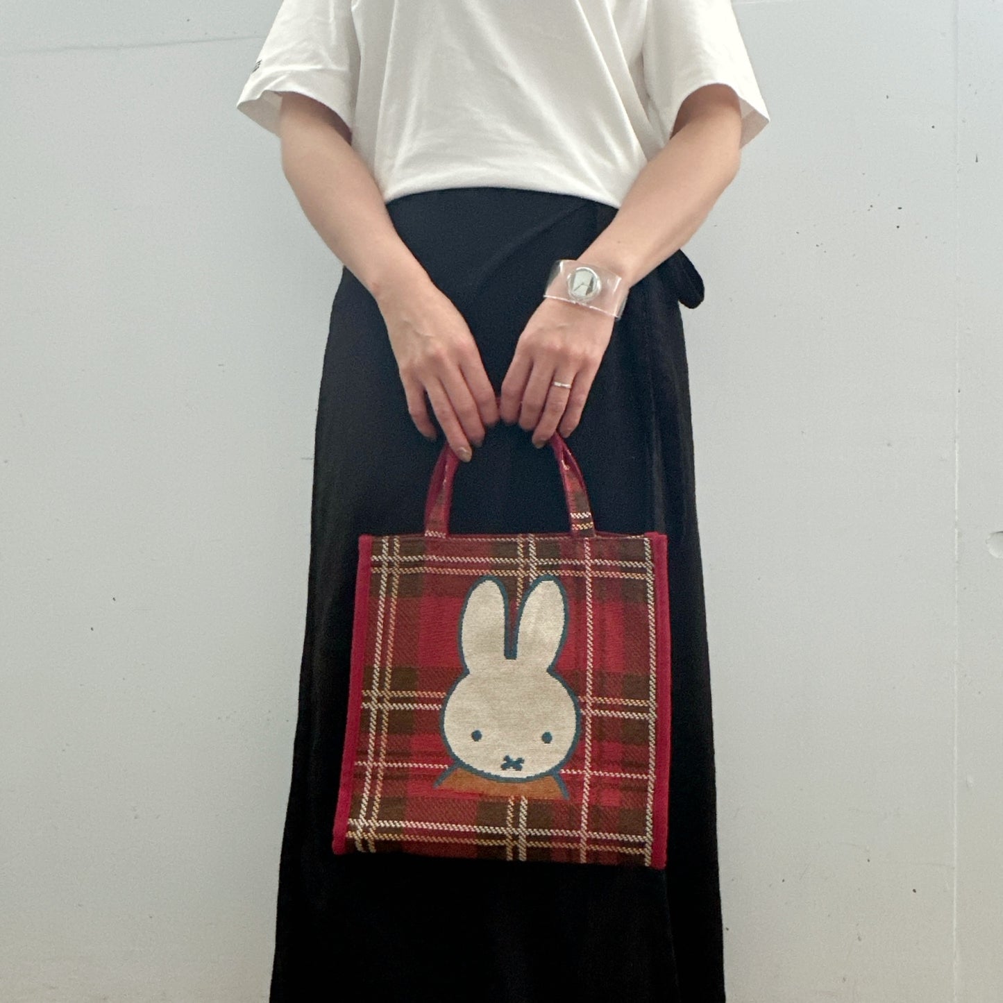 [Dick Bruna] DB/チェックジャガードスクエアトート