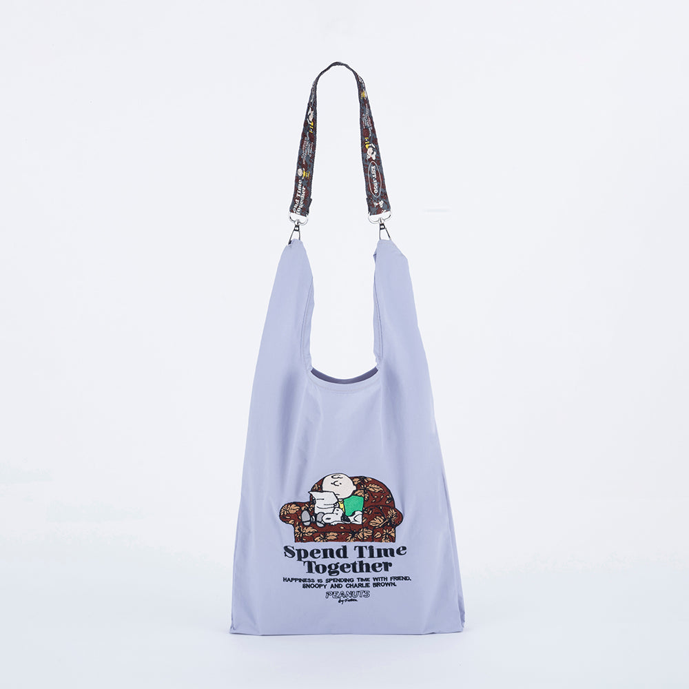 [PEANUTS] PN/ストラップ付ショッパーバッグ