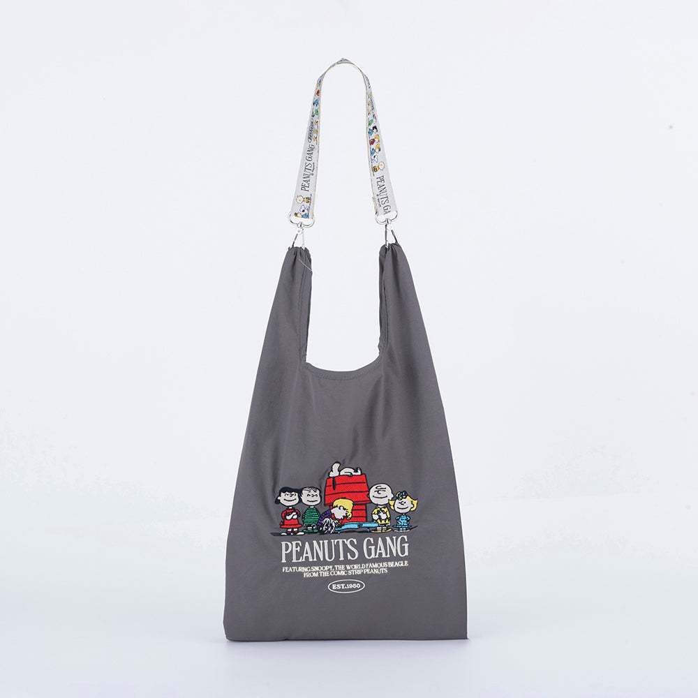 [PEANUTS] PN/ストラップ付ショッパーバッグ