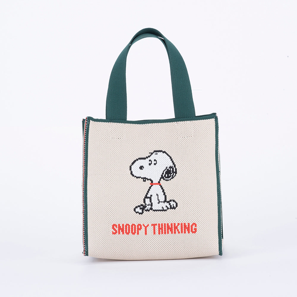 [PEANUTS] PN/ジャガードキュービックバッグ