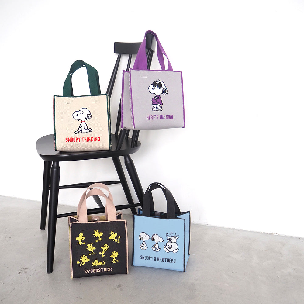 [PEANUTS] PN/ジャガードキュービックバッグ