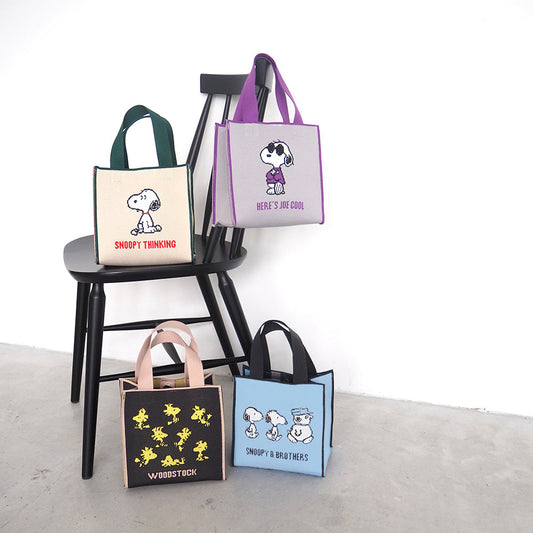 [PEANUTS] PN/ジャガードキュービックバッグ