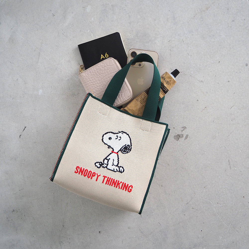 [PEANUTS] PN/ジャガードキュービックバッグ