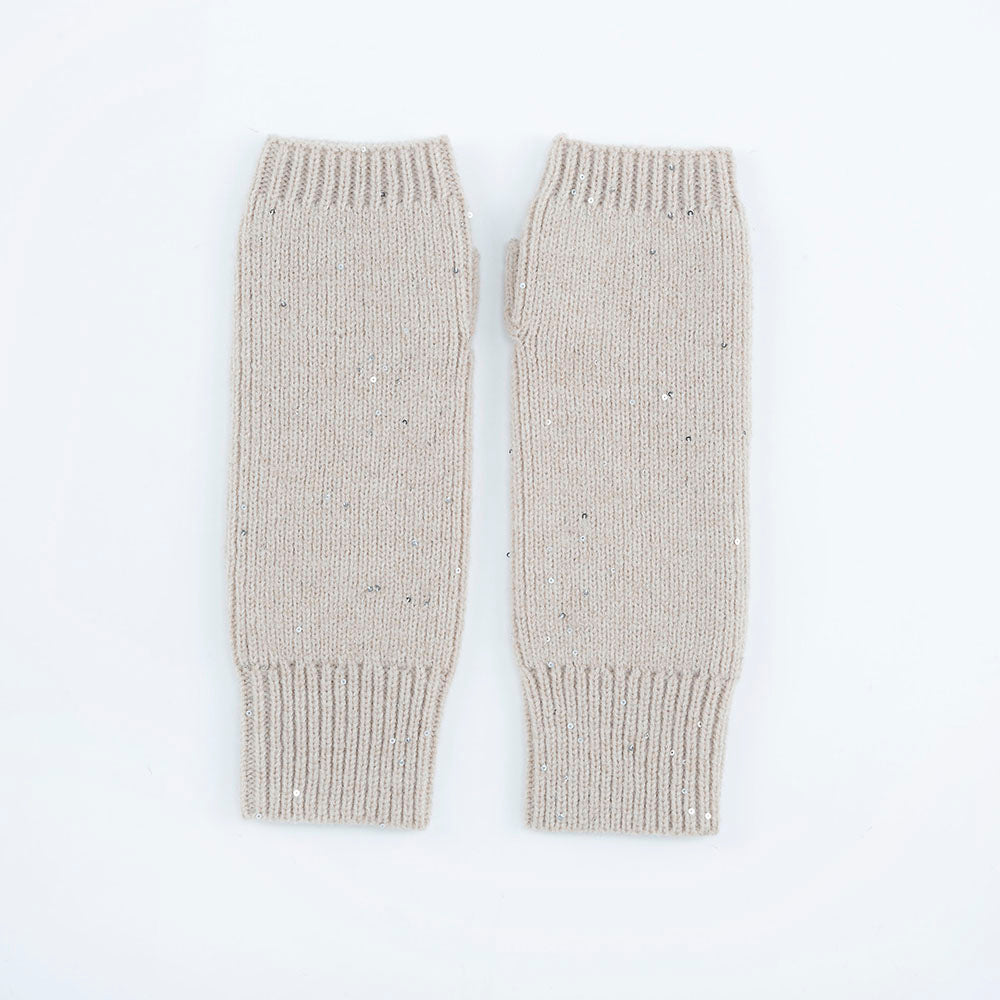 フミカウチダ　希少ニットフリンジアームウォーマー フミカウチダ 希少ニットフリンジアームウォーマー 専門ショップ