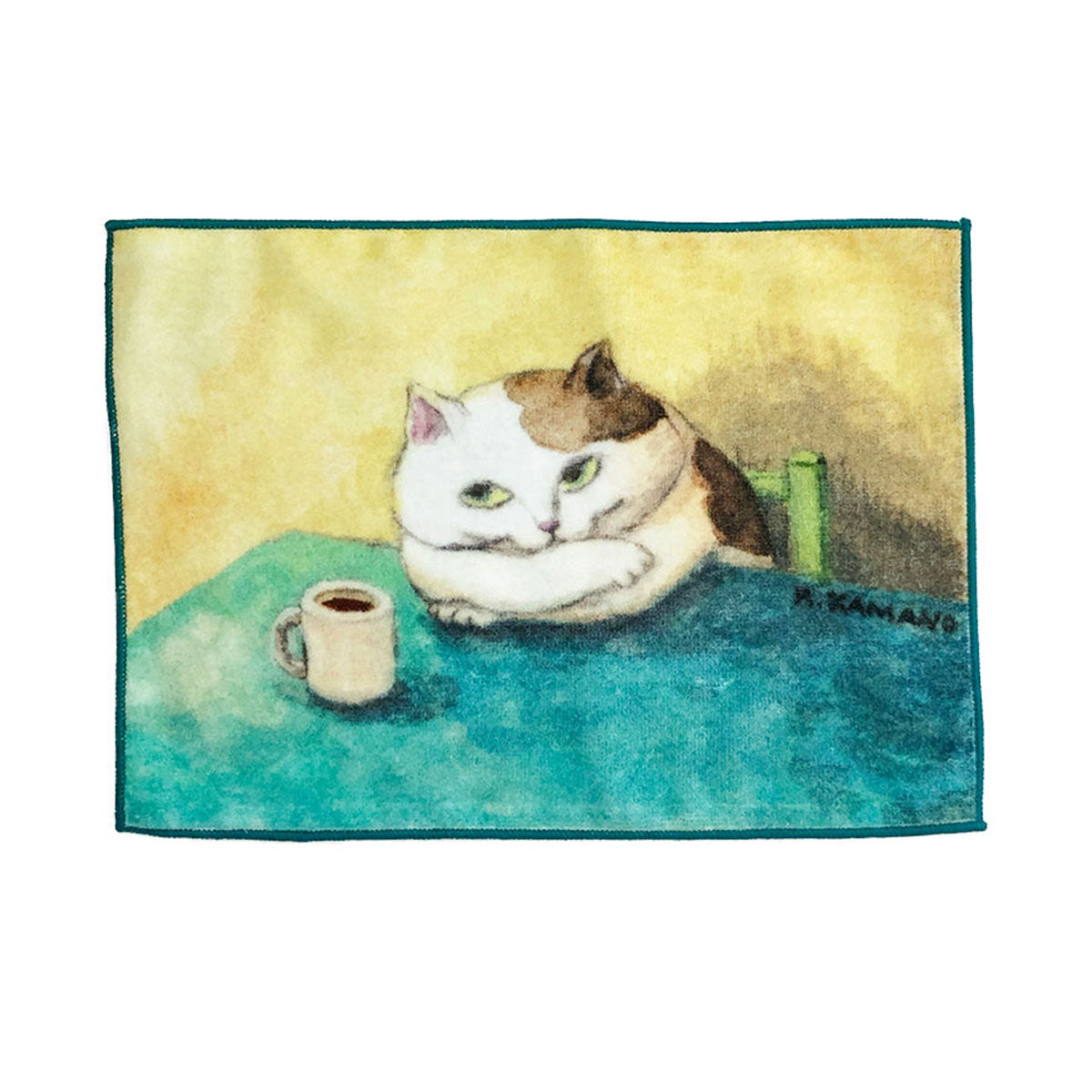 [MANGO ART]「ねこの暮らし」 by カマノレイコ タオルハンカチ