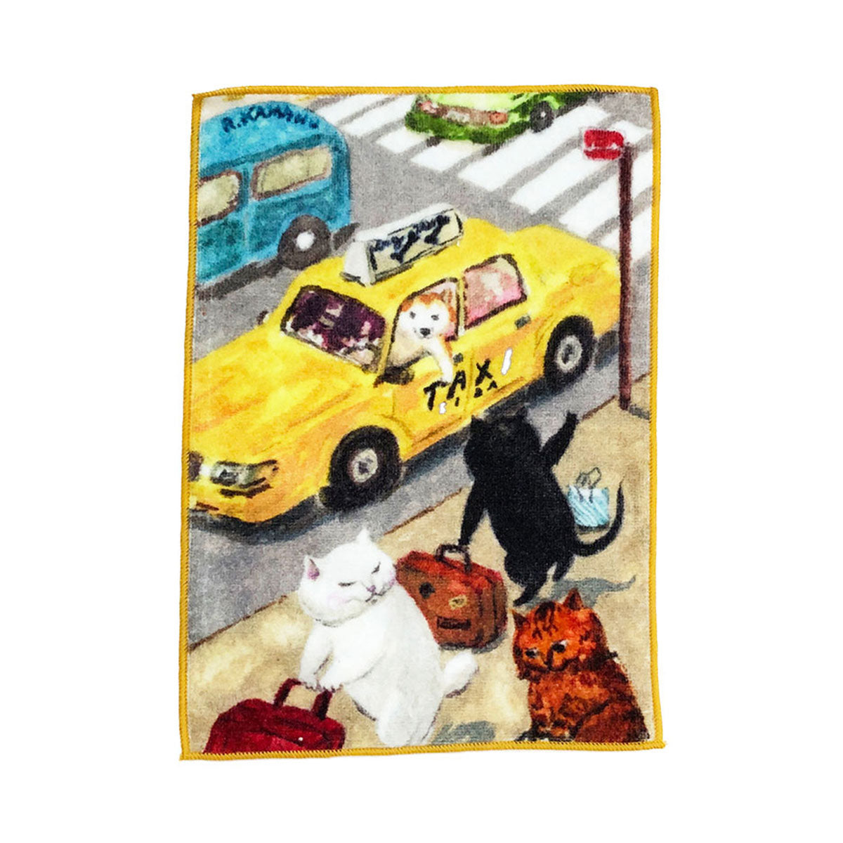 MANGO ART]「ねこの暮らし」 by カマノレイコ タオルハンカチ