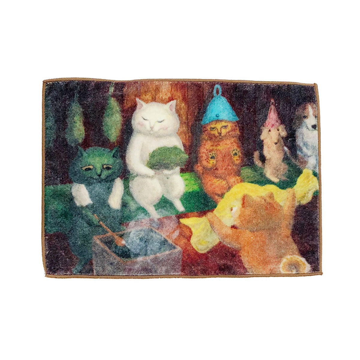 [MANGO ART]「ねこの暮らし」 by カマノレイコ タオルハンカチ