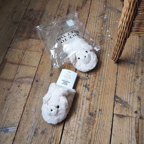 [JOliJOli] テディヒールスリッパ