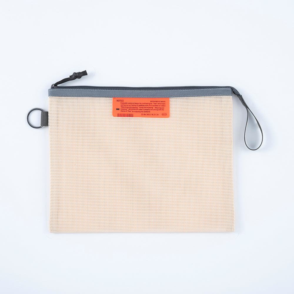 [WEEKENDER] PVC MESH FLAT CASE