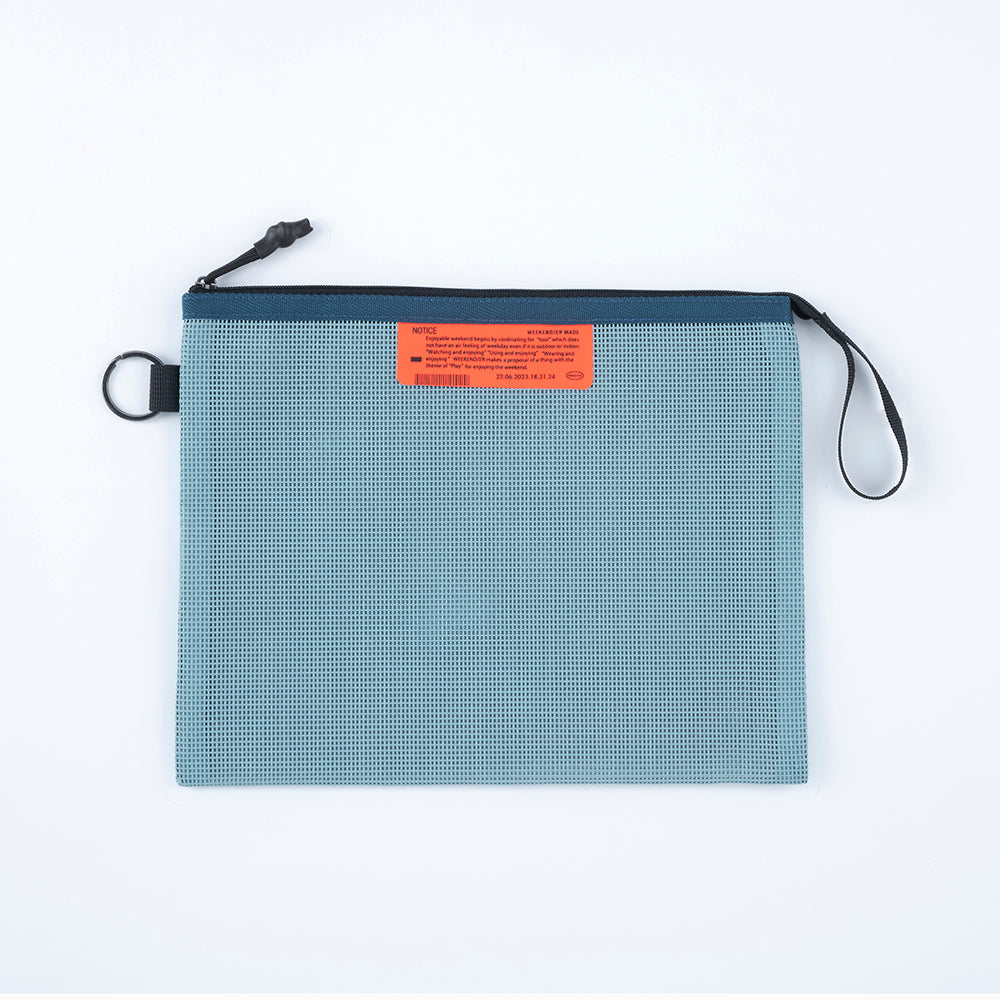 [WEEKENDER] PVC MESH FLAT CASE