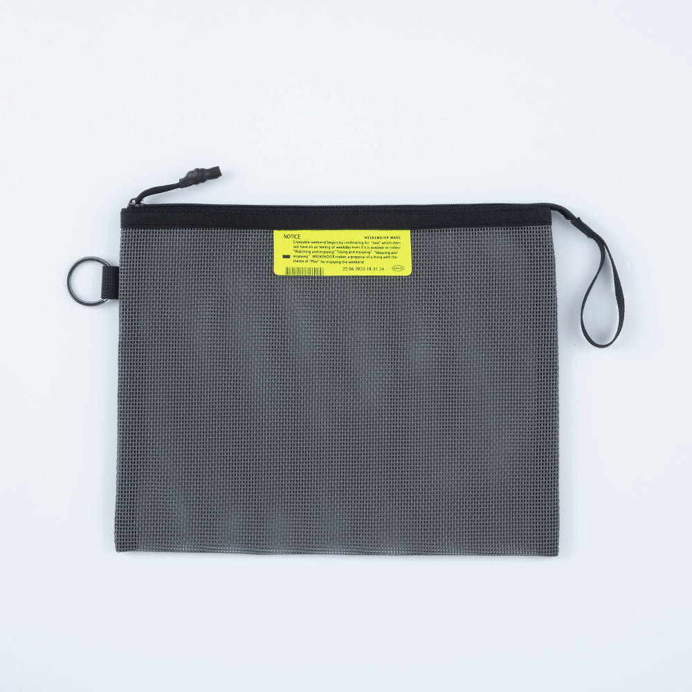 [WEEKENDER] PVC MESH FLAT CASE