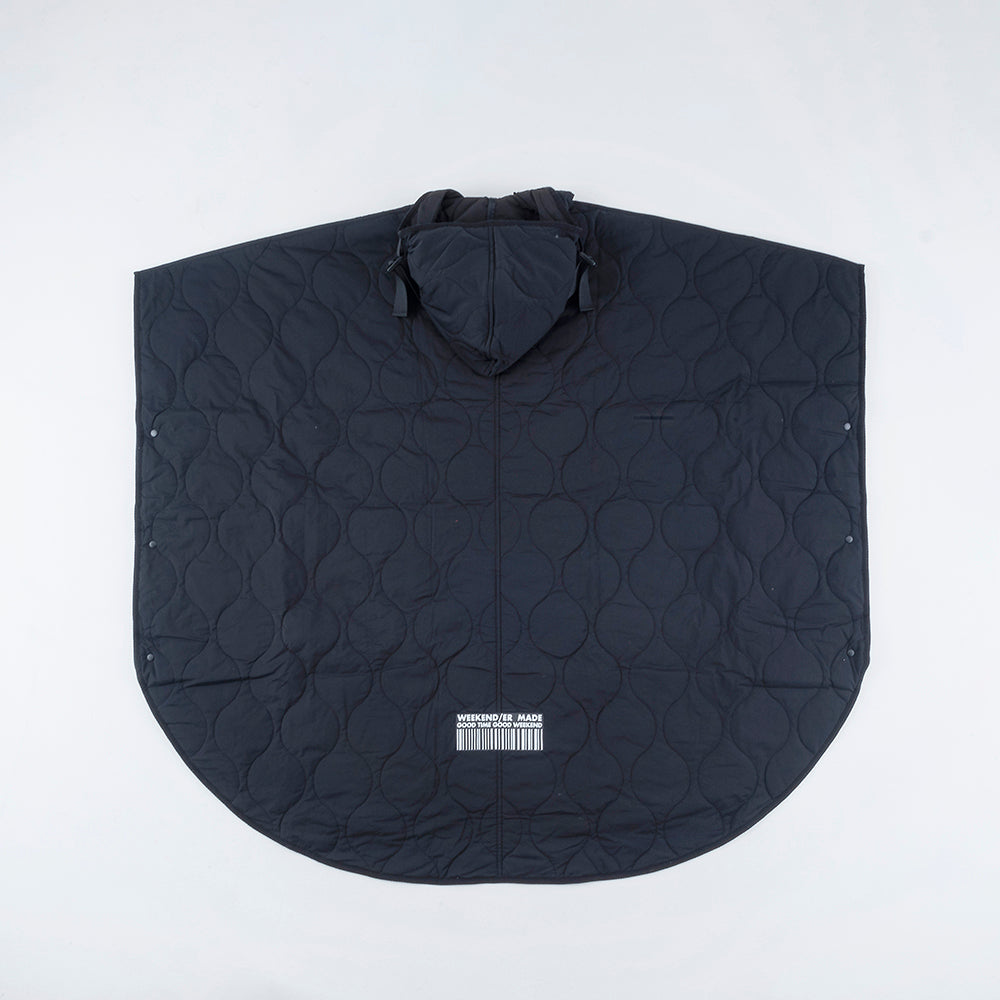 【限定お値引き】【美品】ANAYI キルティングポンチョ　ネイビー36サイズ WEEKENDER] QUILTING PONCHO – HEMING'S official online store