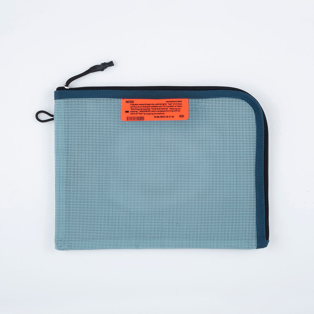 [WEEKENDER] PVC MESH FLAT CASE
