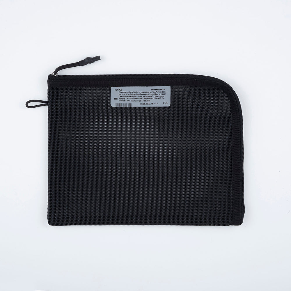 [WEEKENDER] PVC MESH FLAT CASE
