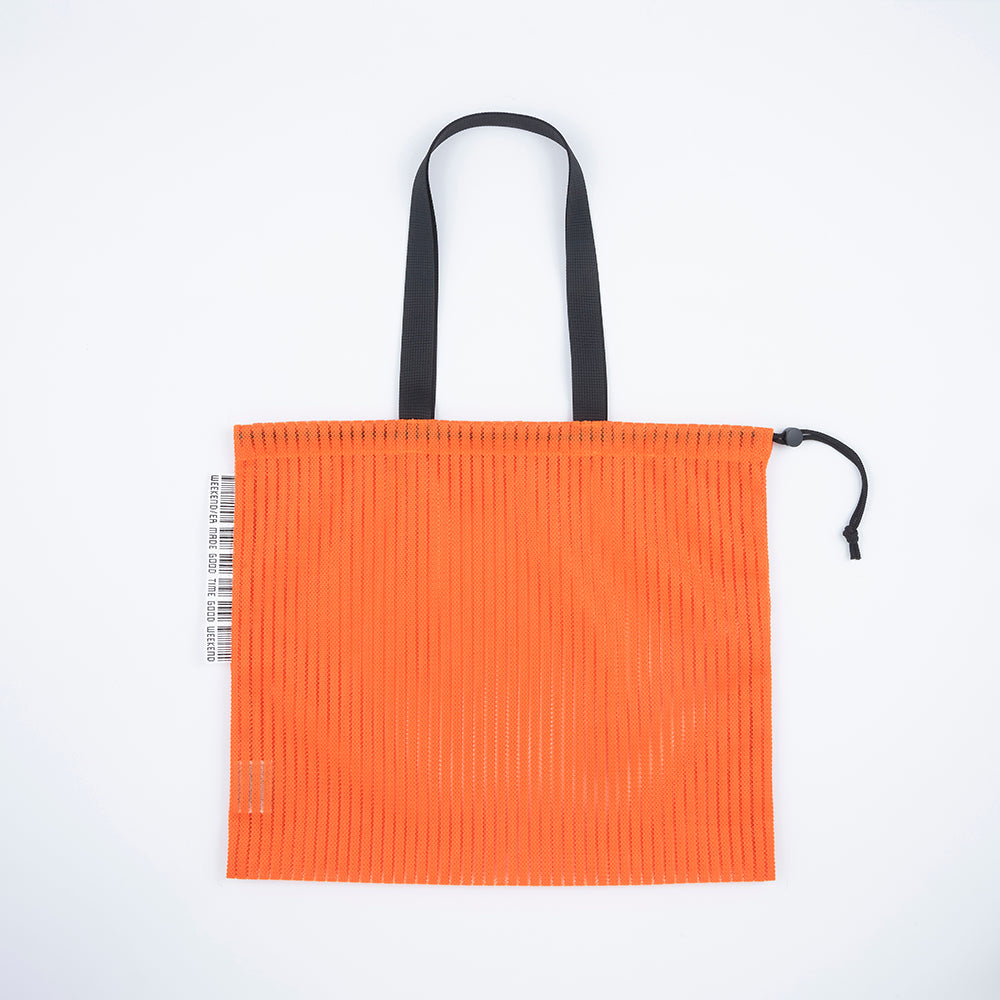 WEEKENDER] RETRO STRIPE MESH TOTE BAG – HEMING'S official