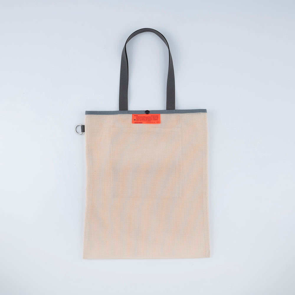 [WEEKENDER] PVC MESH FLAT TOTE BAG