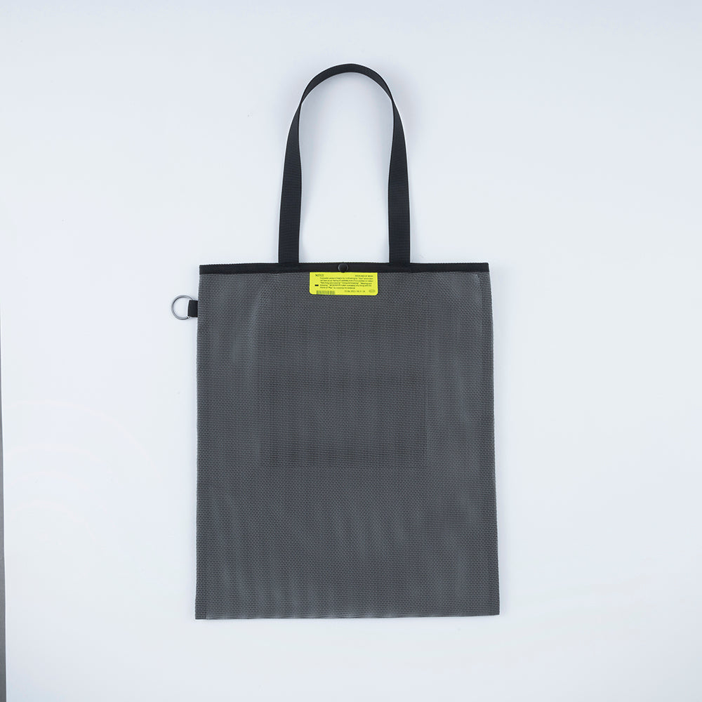 [WEEKENDER] PVC MESH FLAT TOTE BAG