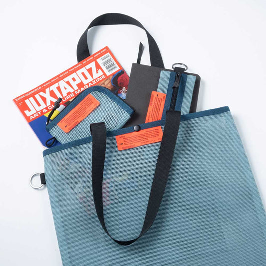 [WEEKENDER] PVC MESH FLAT TOTE BAG