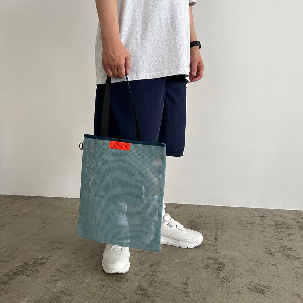 WEEKENDER] PVC MESH FLAT TOTE BAG – HEMING'S official online store