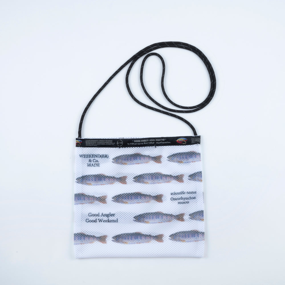 [WEEKENDER] WEEKEND MESH FLAT SHOULDER”To Fish”