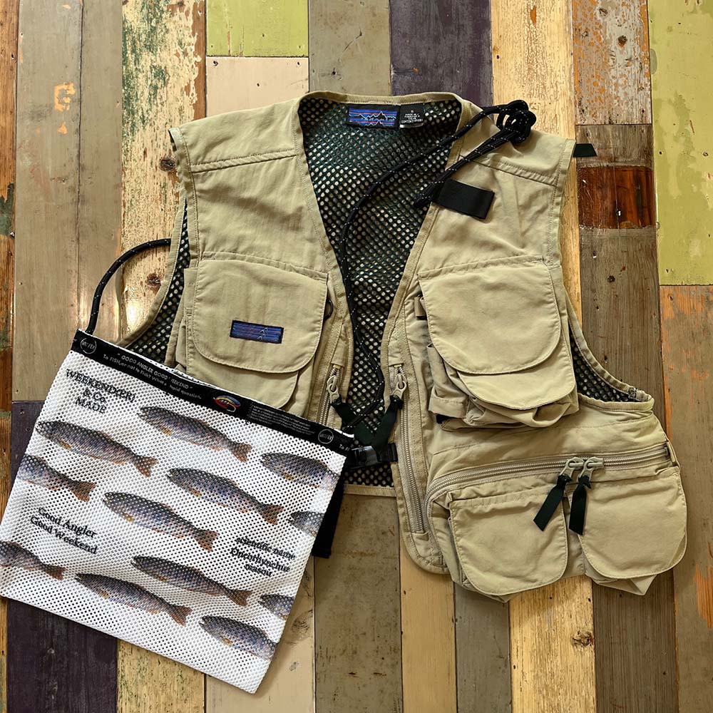 [WEEKENDER] WEEKEND MESH FLAT SHOULDER”To Fish”