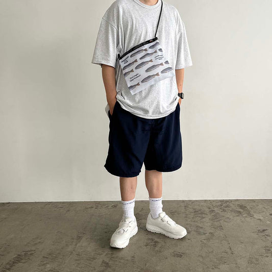 [WEEKENDER] WEEKEND MESH FLAT SHOULDER”To Fish”