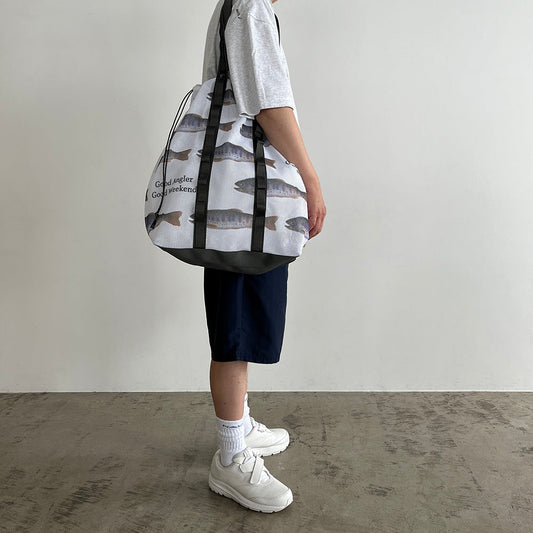[WEEKENDER] WEEKEND MESH LARGE TOTE BAG ”To Fish”