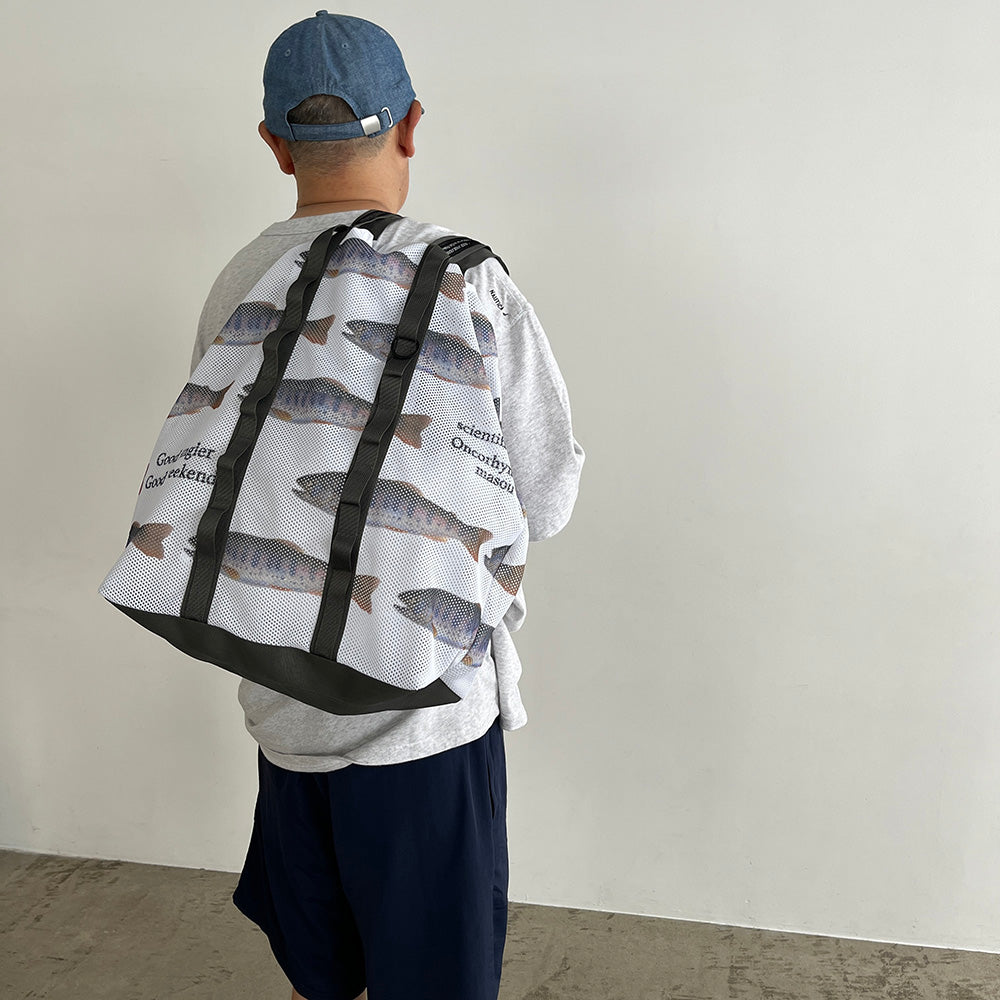 [WEEKENDER] WEEKEND MESH LARGE TOTE BAG ”To Fish”