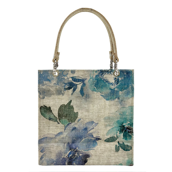 [etoffe] Castilla Textile FLOWERS VINTAGE BLUE